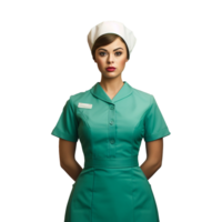 AI generated Female nurse png isolated on transparent background