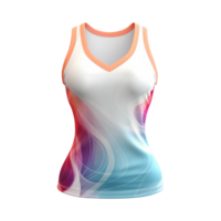 AI generated Women's sports top isolated on transparent background png