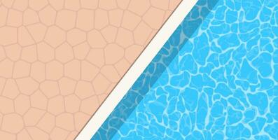 Poster template for summer holiday. Summer pool party banner with space for text. vector