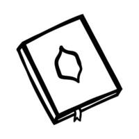 A holy Al Quran doodle vector