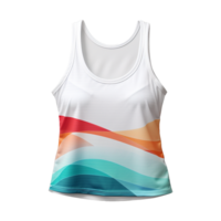 AI generated Women's sports top isolated on transparent background png