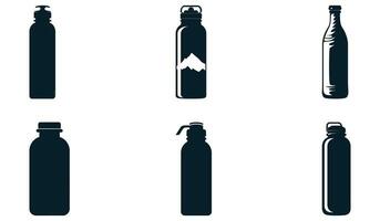 Sports Water Bottles Vector Kit