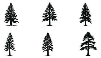 Coastal Redwood Silhouettes Pack vector