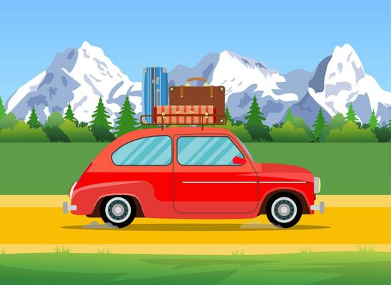 Car trip to camp,