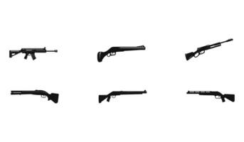 Shotgun Arsenal Silhouettes vector