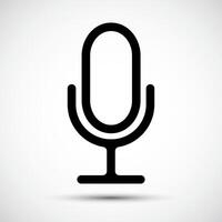 Microphone Icon Symbol Sign Isolate on White Background,Vector Illustration EPS.10 vector