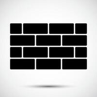 Brick Wall Icon Symbol Sign Isolate on White Background,Vector Illustration EPS.10 vector