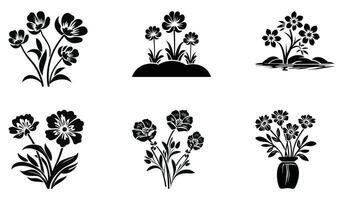 Garden Delights Silhouettes vector