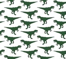 Vector seamless pattern of tyrannosaur rex