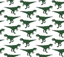 Vector seamless pattern of tyrannosaur rex