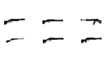 Hunting Shotgun Graphics Collection vector