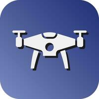 Drone Vector Glyph Gradient Background Icon For Personal And Commercial Use.