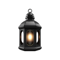 AI generated 3d render islamic lantern isolated on transparent background png