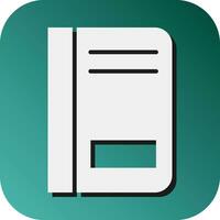 Notebook Vector Glyph Gradient Background Icon For Personal And Commercial Use.