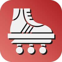 Rollerskate Vector Glyph Gradient Background Icon For Personal And Commercial Use.