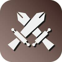 Fighting Vector Glyph Gradient Background Icon For Personal And Commercial Use.