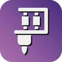 Tattoo Vector Glyph Gradient Background Icon For Personal And Commercial Use.