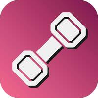 Dumbbell Vector Glyph Gradient Background Icon For Personal And Commercial Use.