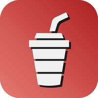 Soda Vector Glyph Gradient Background Icon For Personal And Commercial Use.