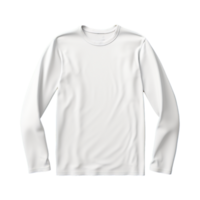 ai generato uomo lungo manica bianca maglietta isolato su trasparente sfondo png