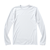 AI generated Man long sleeve white tshirt isolated on transparent background png