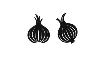 Culinary Onion Vector Silhouettes