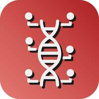 Genetic Modification Vector Glyph Gradient Background Icon For Personal And Commercial Use.