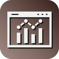 Statistics Vector Glyph Gradient Background Icon For Personal And Commercial Use.