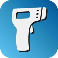 Thermometer Gun Vector Glyph Gradient Background Icon For Personal And Commercial Use.