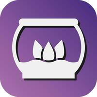 Florarium Vector Glyph Gradient Background Icon For Personal And Commercial Use.