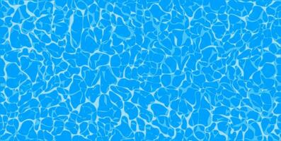 Summer blue swiming pool pattern. Sea, ocean surface. Overhead top view vector