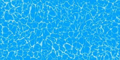 Summer blue swiming pool pattern. Sea, ocean surface. Overhead top view vector