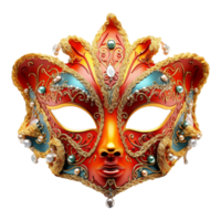 ai gegenereerd carnaval masker geïsoleerd Aan transparant achtergrond png