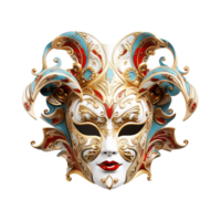 ai gegenereerd carnaval masker geïsoleerd Aan transparant achtergrond png