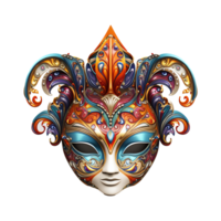 AI generated Carnival mask isolated on transparent background png