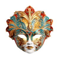 AI generated Carnival mask isolated on Transparent background png