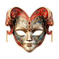 AI generated Carnival mask isolated on transparent background png