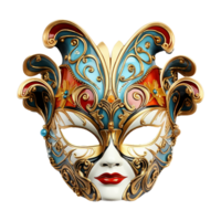 ai gegenereerd carnaval masker geïsoleerd Aan transparant achtergrond png