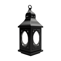 AI generated 3d render islamic lantern isolated on transparent background png