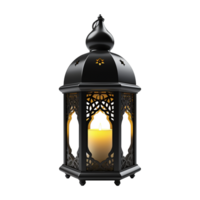 AI generated 3d render islamic lantern isolated on transparent background png