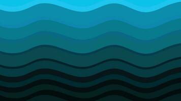 Abstarct wavy layer shading background in blue vector