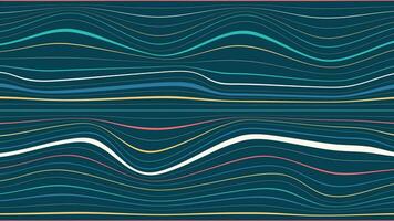 Abstract data flowing wavy line model background. vector