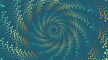 Abstract spiral spinning vibrant color vortex background. vector