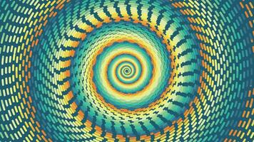 Abstract spiral spinning vibrant color vortex background. vector