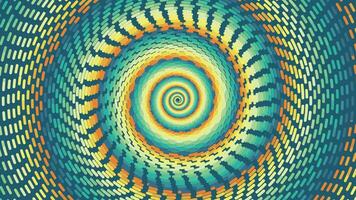 Abstract spiral spinning vibrant color vortex background. vector