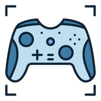 gamepad para consola vector joypad de colores icono o firmar