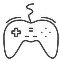 Game Controller with Wire vector Game Pad for PC icon or sign in outline style