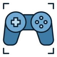 consola vídeo juego controlador vector inalámbrico gamepad de colores icono o logo elemento