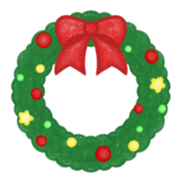 christmas icon element wreath png