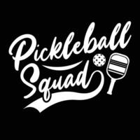 pickleball citar tipografía camiseta diseño ilustrador vector